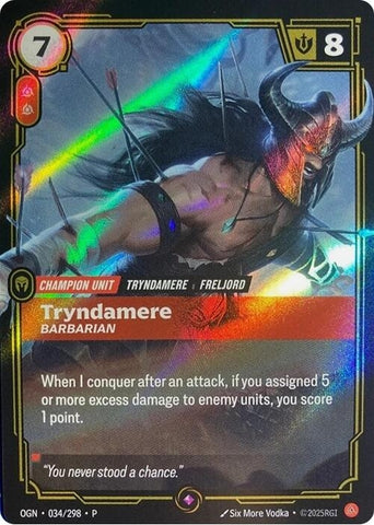 Image for Tryndamere - Barbarian (034/298) (OPP) - Riftbound: League of Legends Trading Card Game