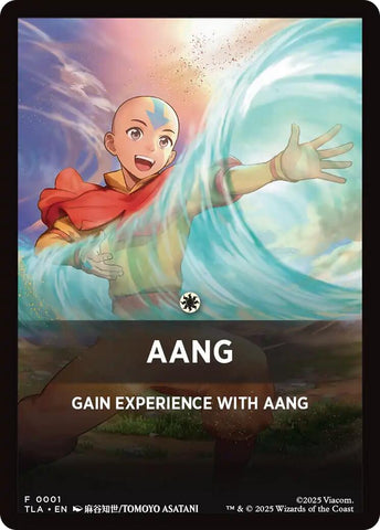 Tarjeta temática de Aang [Fichas de Avatar: La Leyenda de Aang]