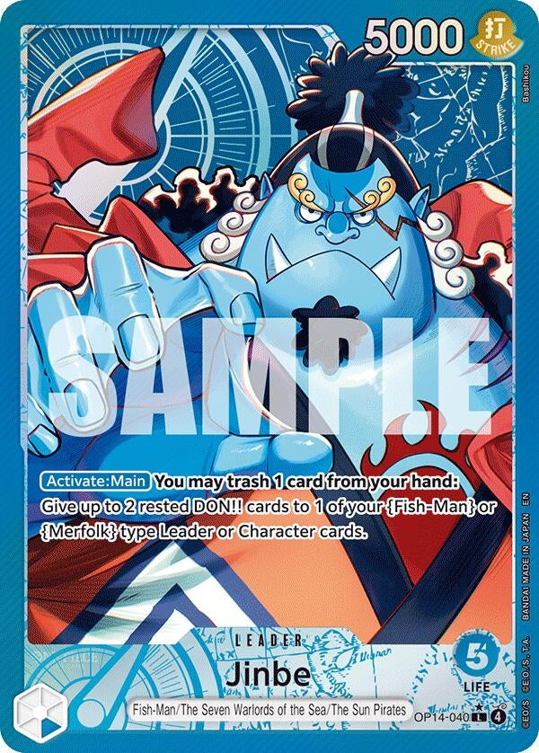 Image for Jinbe - OP14-040 (Alternate Art) (OP14-040) (OP14) - One Piece Card Game