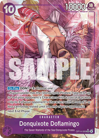 Donquixote Doflamingo (OP14-069) (Arte alternativo) [Los Siete del Mar Celeste]