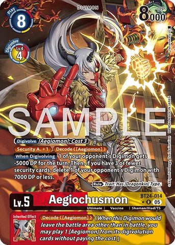 Aegiochusmon [BT24-014] (Illustration alternative) [Time Stranger]