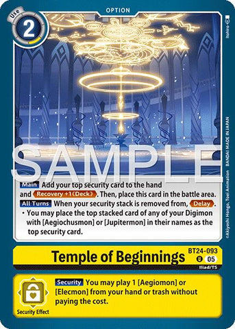 Temple des commencements [BT24-093] [Étranger du temps]