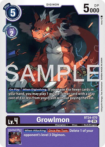 Growlmon [BT24-070] [Viajero del tiempo]