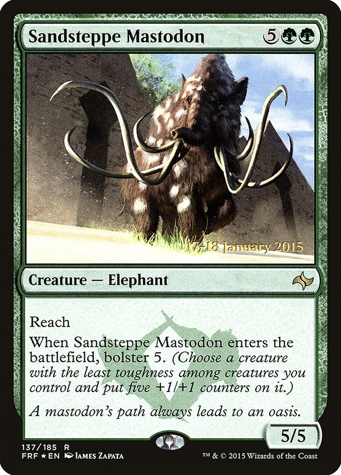 Mastodonte des sables [Cartes promos d'avant-première du Destin reforgé]
