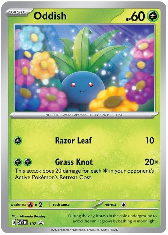 Oddish (102) [Escarlata y Púrpura: Promociones de Estrella Negra]
