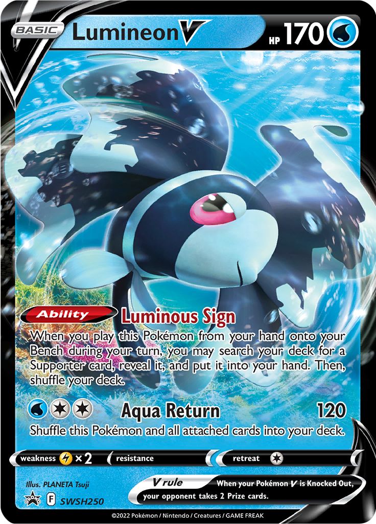 Lumineon V (SWSH250) [Espada y Escudo: Black Star Promos]