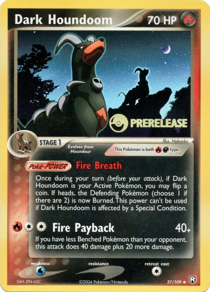 Houndoom Oscuro (37/109) (Carta de Lanzamiento) [EX: Team Rocket Returns]