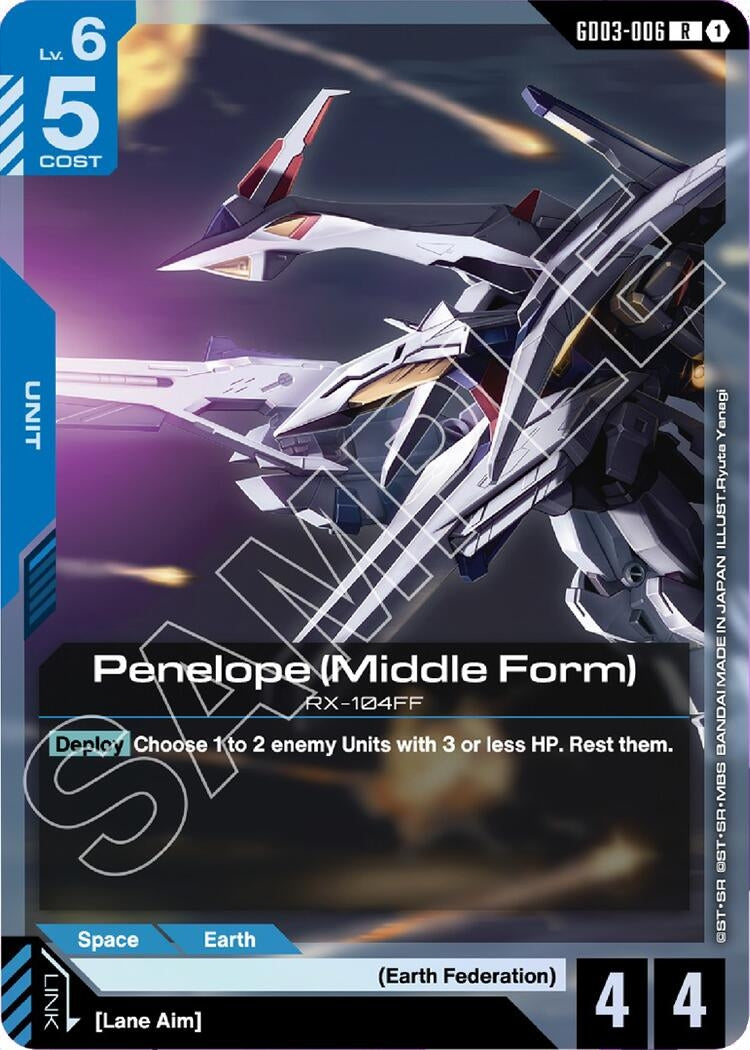 Image for Penelope (Middle Form) (GD03-006) (GD03) - Gundam Card Game