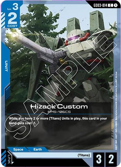 Image for Hizack Custom (GD03-014) (GD03) - Gundam Card Game