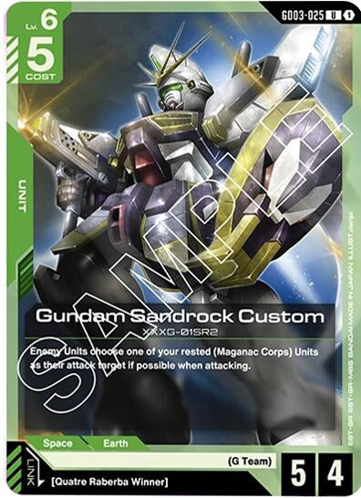 Image for Gundam Sandrock Custom (GD03-025) (GD03) - Gundam Card Game