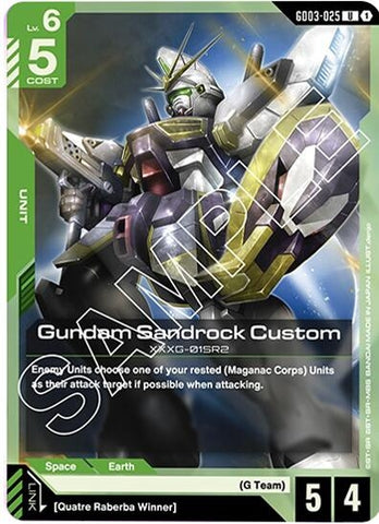 Image for Gundam Sandrock Custom (GD03-025) (GD03) - Gundam Card Game