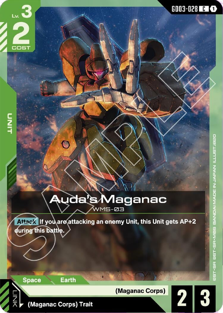 Image for Auda's Maganac (GD03-028) (GD03) - Gundam Card Game