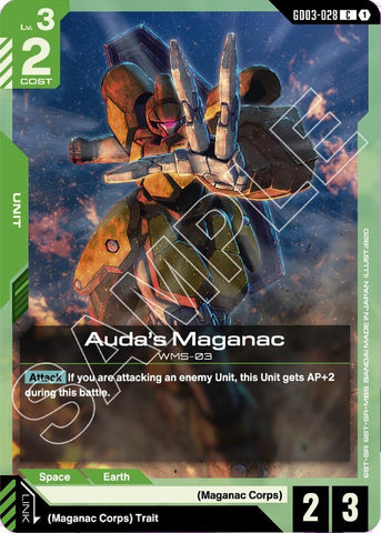 Image for Auda's Maganac (GD03-028) (GD03) - Gundam Card Game