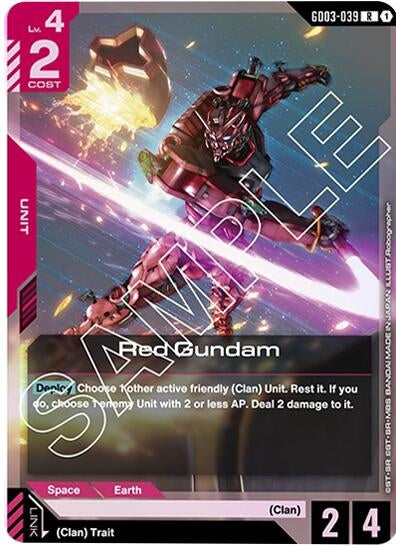 Image for Red Gundam (GD03-039) (GD03) - Gundam Card Game