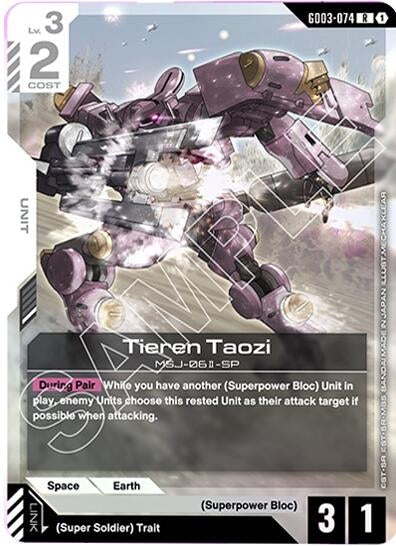 Image for Tieren Taozi (GD03-074) (GD03) - Gundam Card Game
