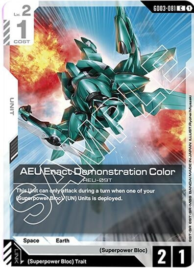 Image for AEU Enact Demonstration Color (GD03-081) (GD03) - Gundam Card Game