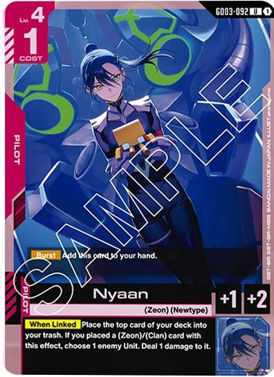 Image for Nyaan (GD03-092) (GD03) - Gundam Card Game