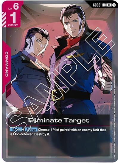 Image for Eliminate Target (GD03-110) (GD03) - Gundam Card Game