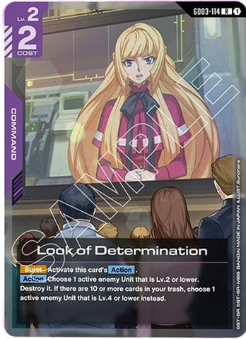 Image for Look of Determination (GD03-114) (GD03) - Gundam Card Game