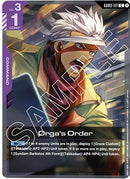 Image for Orga's Order (GD03-117) (GD03) - Gundam Card Game