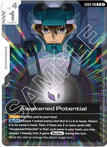 Image for Awakened Potential (GD03-118) (GD03) - Gundam Card Game