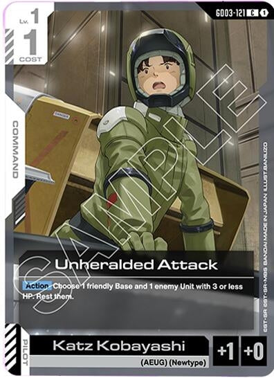 Image for Unheralded Attack (GD03-121) (GD03) - Gundam Card Game