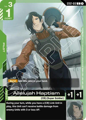 Image for Allelujah Haptism (ST07-012) (ST07) - Gundam Card Game