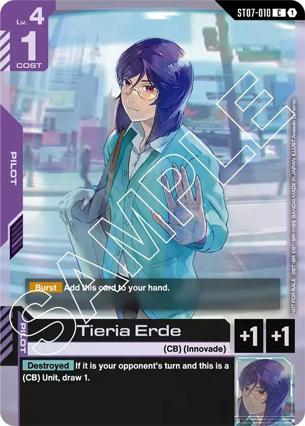 Image for Tieria Erde (Store Tournament Participant Pack 03) (ST07-010) (GCG-PR) - Gundam Card Game