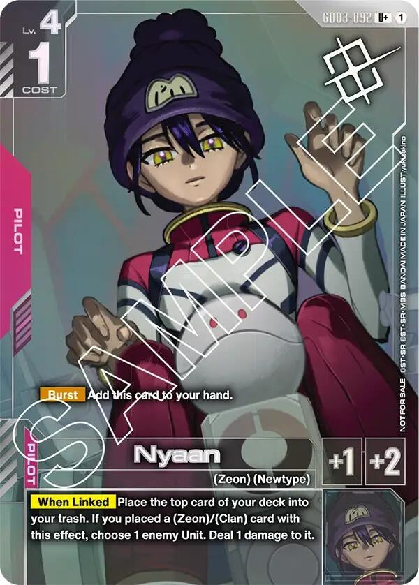 Image for Nyaan (Store Tournament Winner Pack 03) (GD03-092) (GCG-PR) - Gundam Card Game