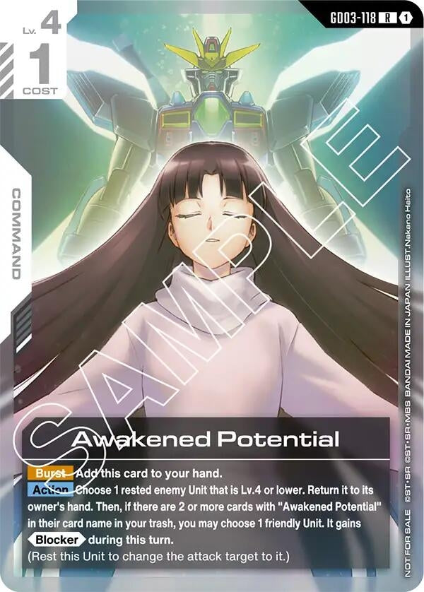 Image for Awakened Potential (Store Tournament Participant Pack 03) (GD03-118) (GCG-PR) - Gundam Card Game