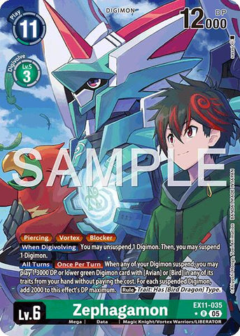 Zephagamon [EX11-035] (Arte Alternativo) [Amanecer del Liberador]