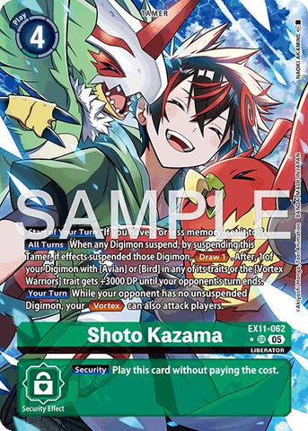 Shoto Kazama [EX11-062] (Arte Alternativo) [Amanecer del Liberador]