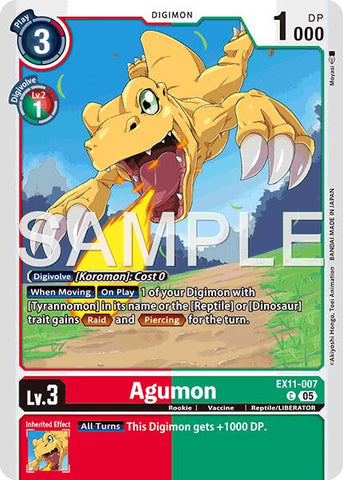 Agumon [EX11-007] [Amanecer del Liberador]