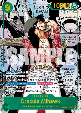 Dracule Mihawk (Manga) [Los Siete del Mar Azul]