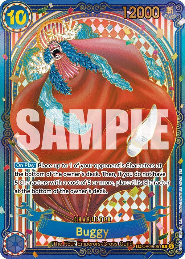 Image for Buggy - OP09-051 (SP) (Gold) (OP09-051) (OP14) - One Piece Card Game