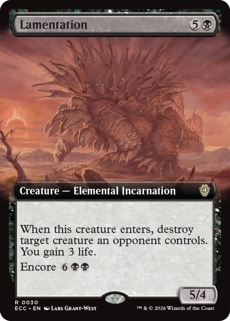 Image for Lamentation (Extended Art) (30) - Magic: The Gathering