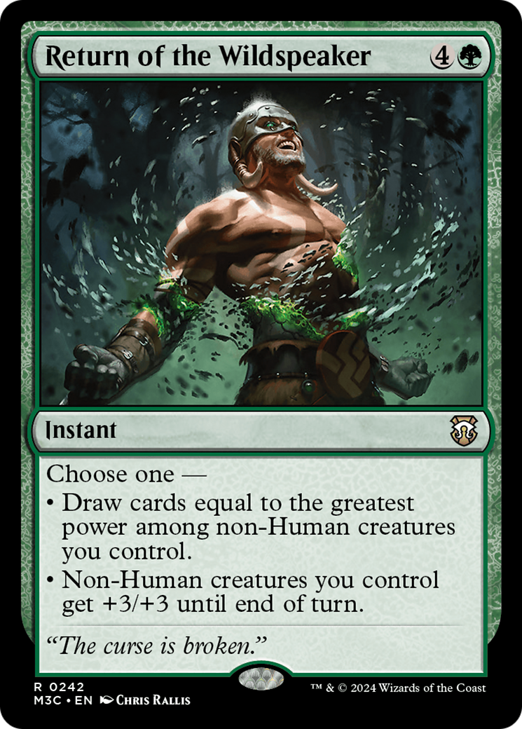 Retour du faiseleur sauvage (Feuilleté ondé) [Commander Horizons du Modern 3]