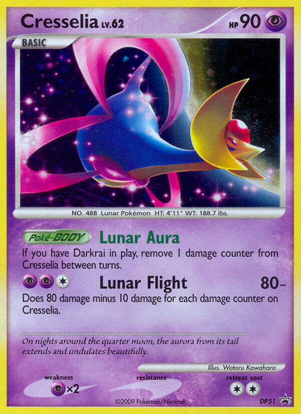Cresselia (DP51) [Diamant & Perle : Cartes Promo Étoile Noire]