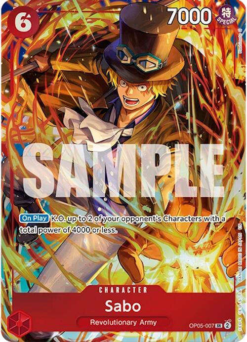Sabo (Caja de Ilustraciones Vol. 5) [Cartas Promocionales de One Piece]
