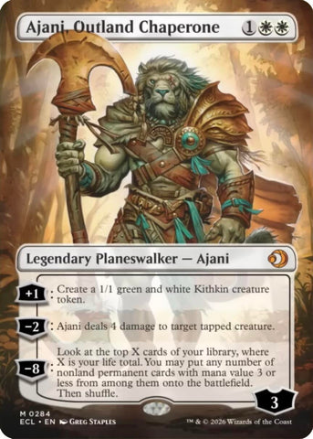Ajani, chaperón foráneo (sin bordes) [Lorwyn eclipsado]
