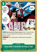 Image for I Never Bother to Remember the Faces of Trash (OP14-038) (OP14 RE) - One Piece Card Game
