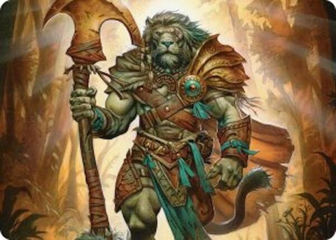 Ajani, Chaperón del Exterior Carta de Arte [Serie de Arte: Lorwyn Eclipsado]