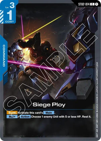 Image for Siege Ploy (ST02-014) (ST08) - Gundam Card Game
