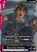 Image for Words for Hathaway (C+) (ST08-012) (ST08) - Gundam Card Game