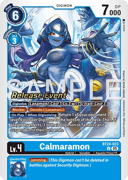 Calmaramon [BT24-023] [Cartas de los eventos de lanzamiento de Time Stranger]