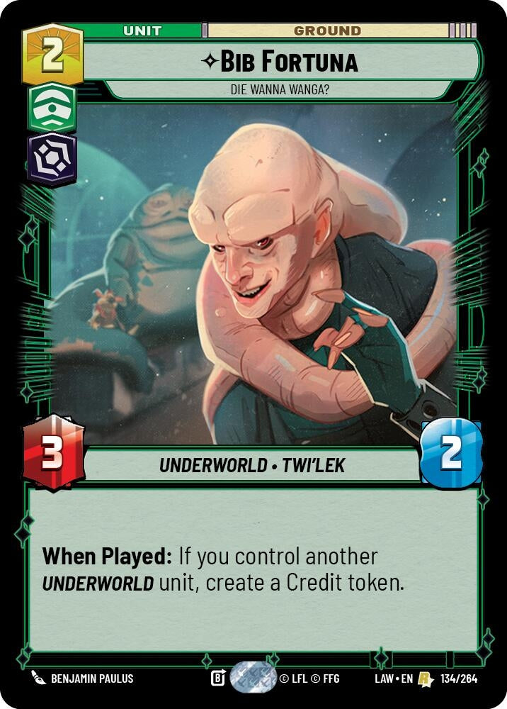 Image for Bib Fortuna - Die Wanna Wanga? - Star Wars: Unlimited