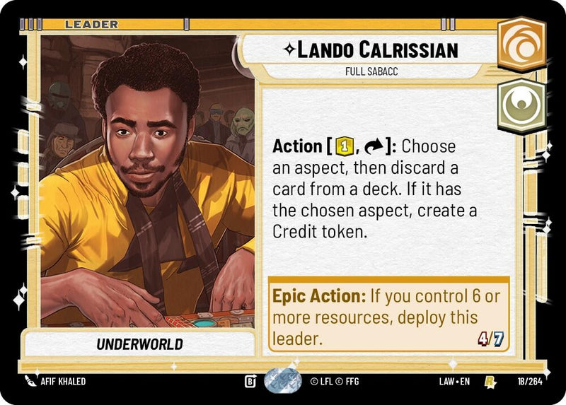 Image for Lando Calrissian - Full Sabacc - Star Wars: Unlimited