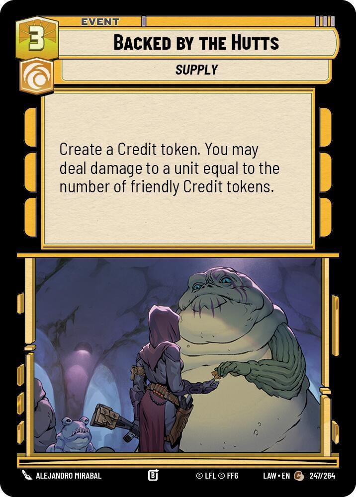 Image for Backed by the Hutts (247/264) - Star Wars: Unlimited