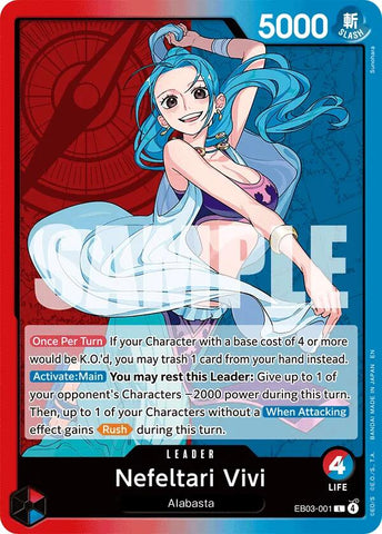 Nefeltari Vivi - 001 [Booster Extra : Édition One Piece Heroines]