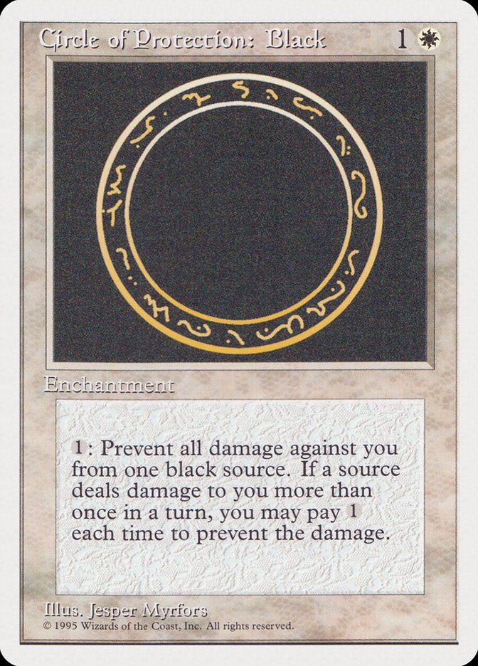 Cercle de protection : Noir [Kit de démarrage Les Rivaux]